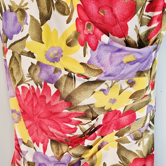 Vintage Floral Skirted Swimsuit By Roxanne - Picture 4 of 10